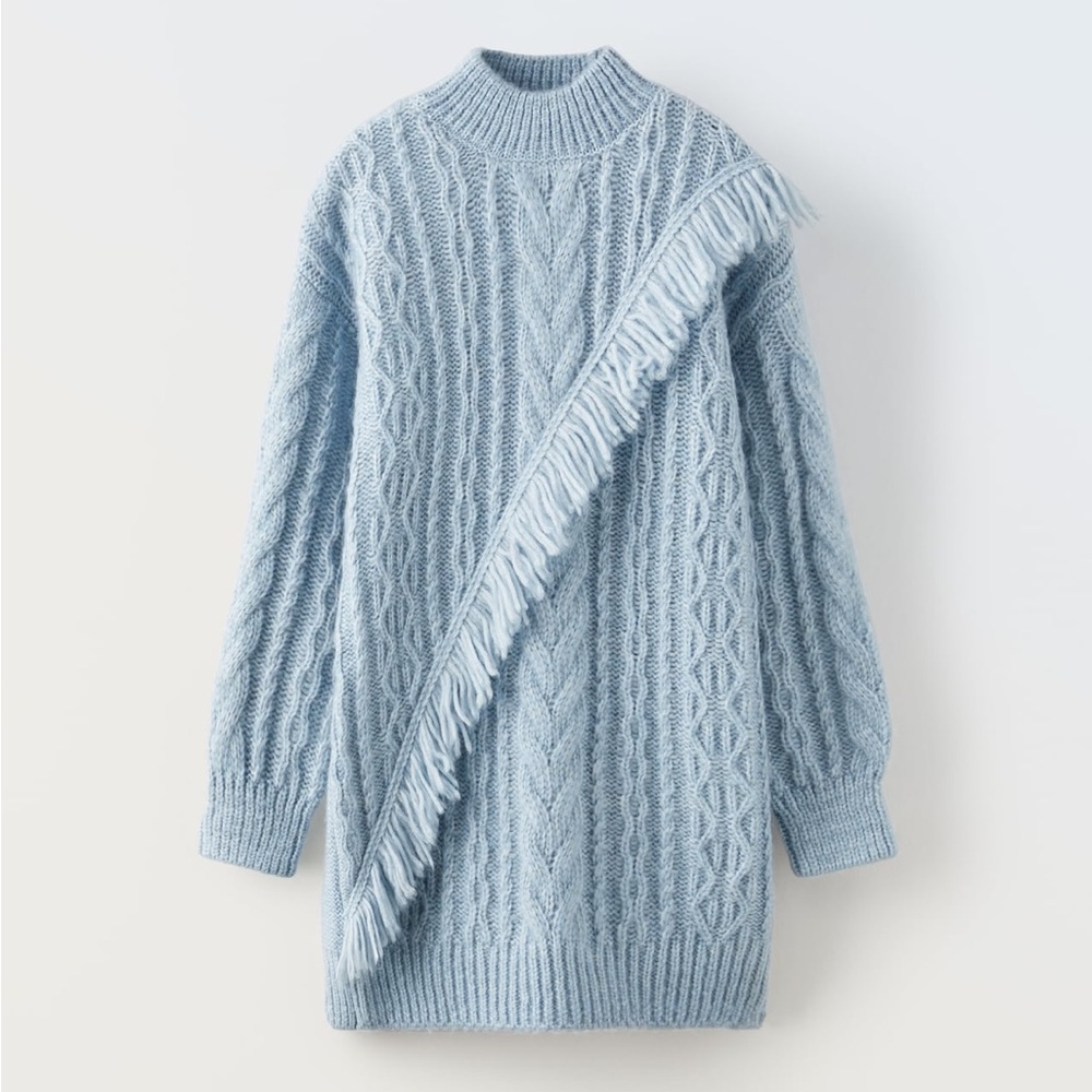 Zara knit flapper dress
